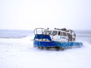 С 21 октября трансфер пассажиров поезда будет выполняться судами на воздушной подушке